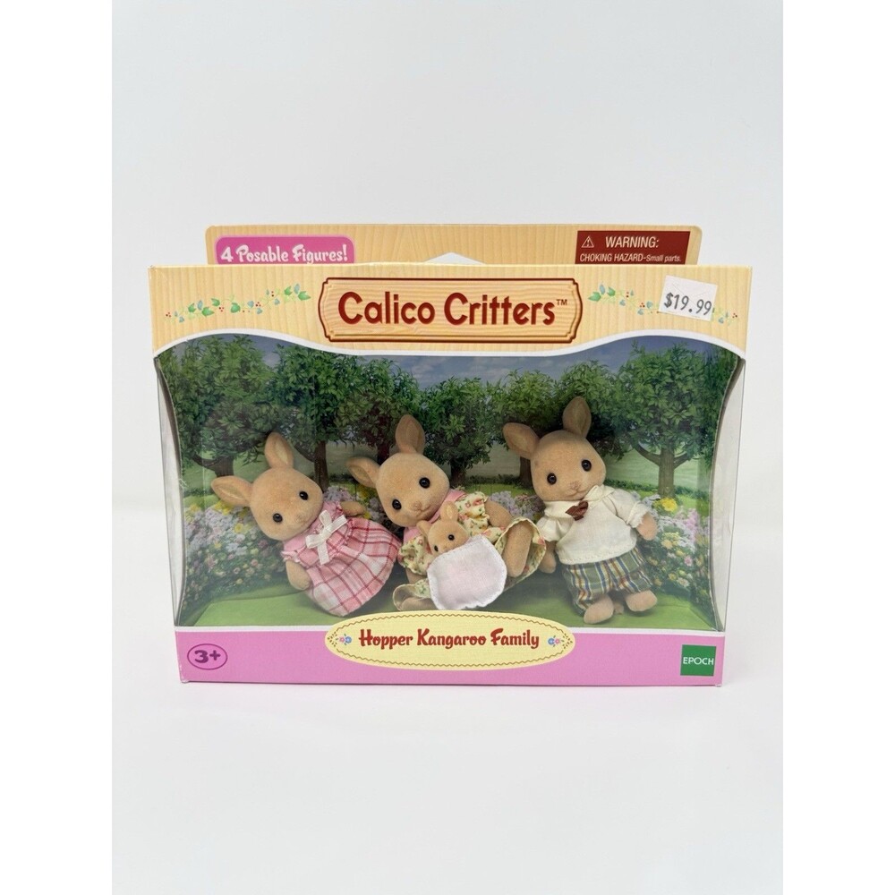 Calico Critters Hopper Kangaroo Family Set Box Opened Sylvanian Families
